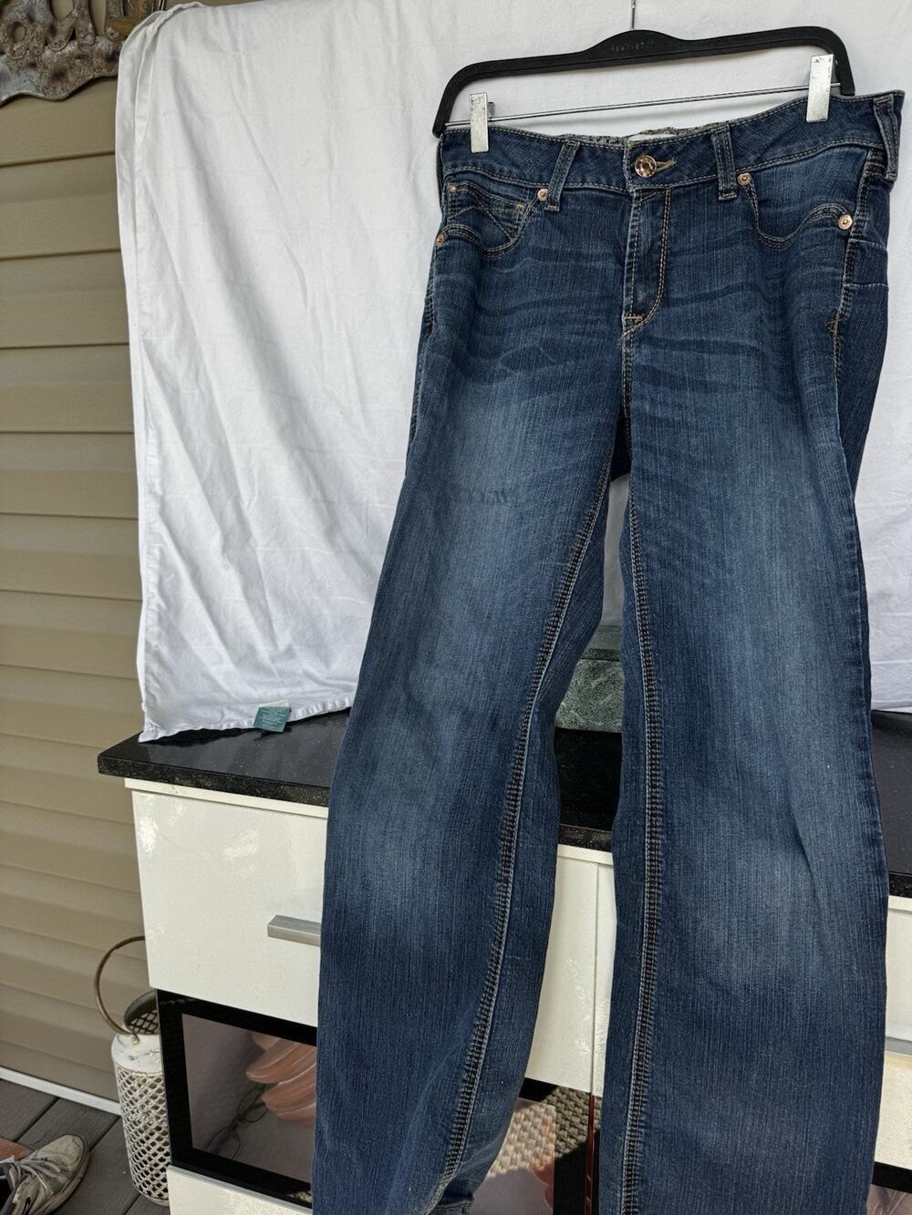 Ariat R.E.A.L. Rosa Bootcut Jeans Med wash 31R mid rise western cowgirl